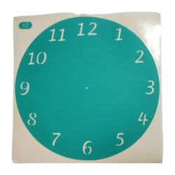 Αυτοκόλλητο Stencil Artistic Design Clock classic simple Numbers 20x20cm