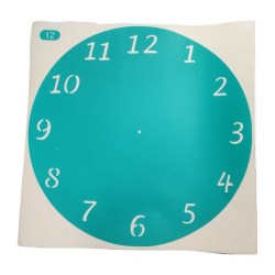 Αυτοκόλλητο Stencil Artistic Design Clock classic simple Numbers 30x30cm