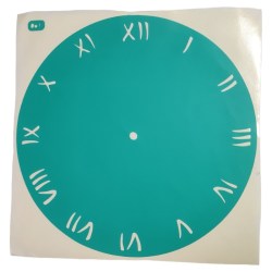 Αυτοκόλλητο Stencil Artistic Design Clock classic Latin Numbers 20x20cm