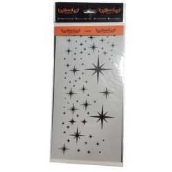 Stencil Tasarim Stars 30x15cm