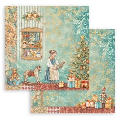 Χαρτί Scrapbooking Διπλής Όψεως The Nutcracker toys 30.5x30.5cm Stamperia