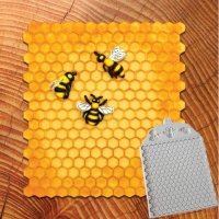 Καλούπι σιλικόνης Κυψέλη Μέλισσες  125x150mm